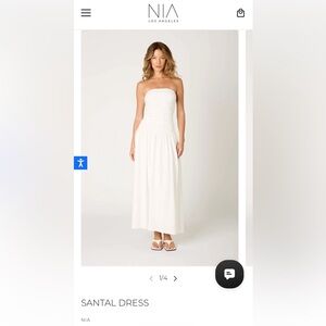 NIA Santal Dress in White